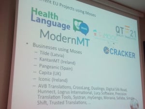 Pangeanic mentioned as of one the earliest adopters of Moses