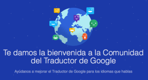 Google Translate - pantalla de bienvenida