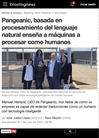 Entrevista Blasting News