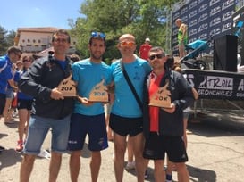 Integrantes del equipo de atletismo Pangeanic