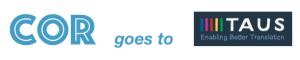 Pangeanic Cor logo next to TAUS logo