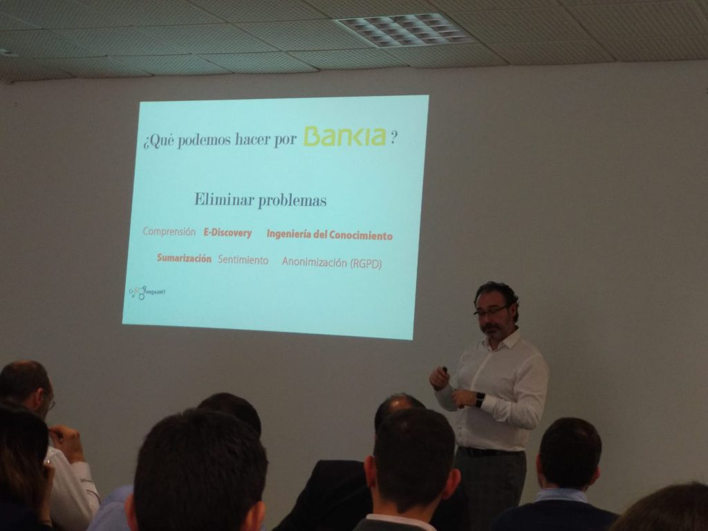 manuel herranz at Innsomnia introcing ediscovery for bankia