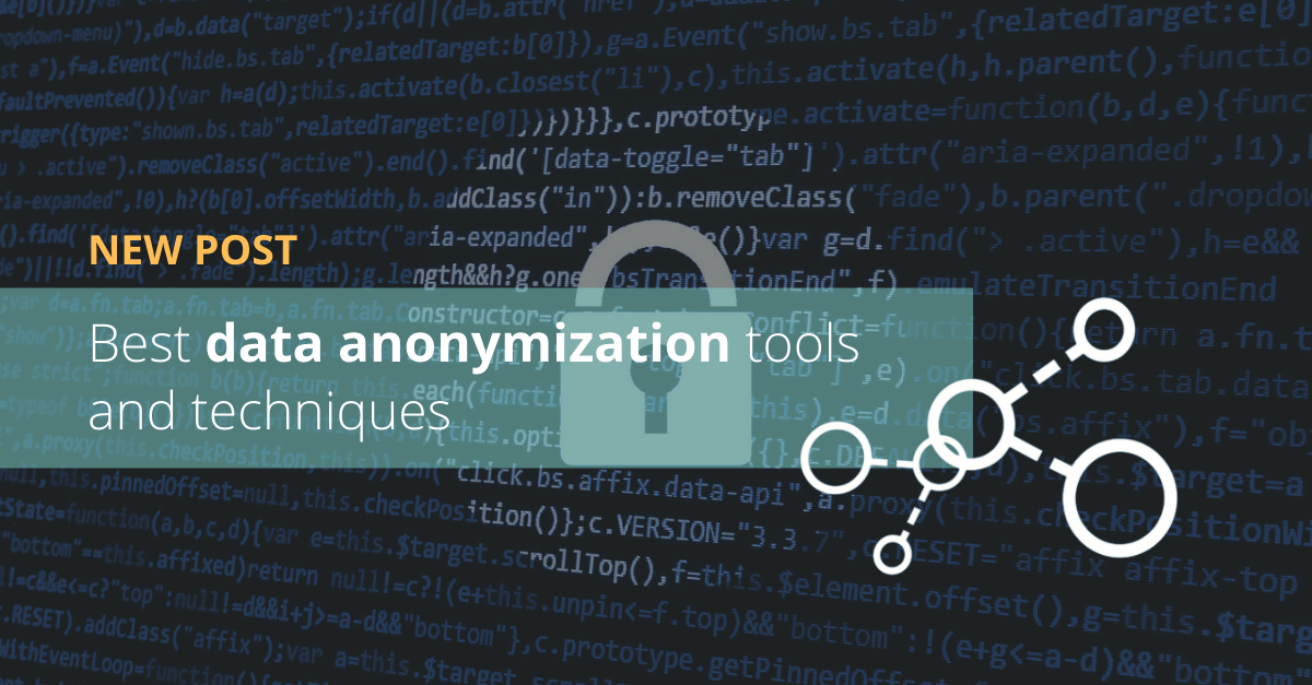 Best data anonymization tools and techniques
